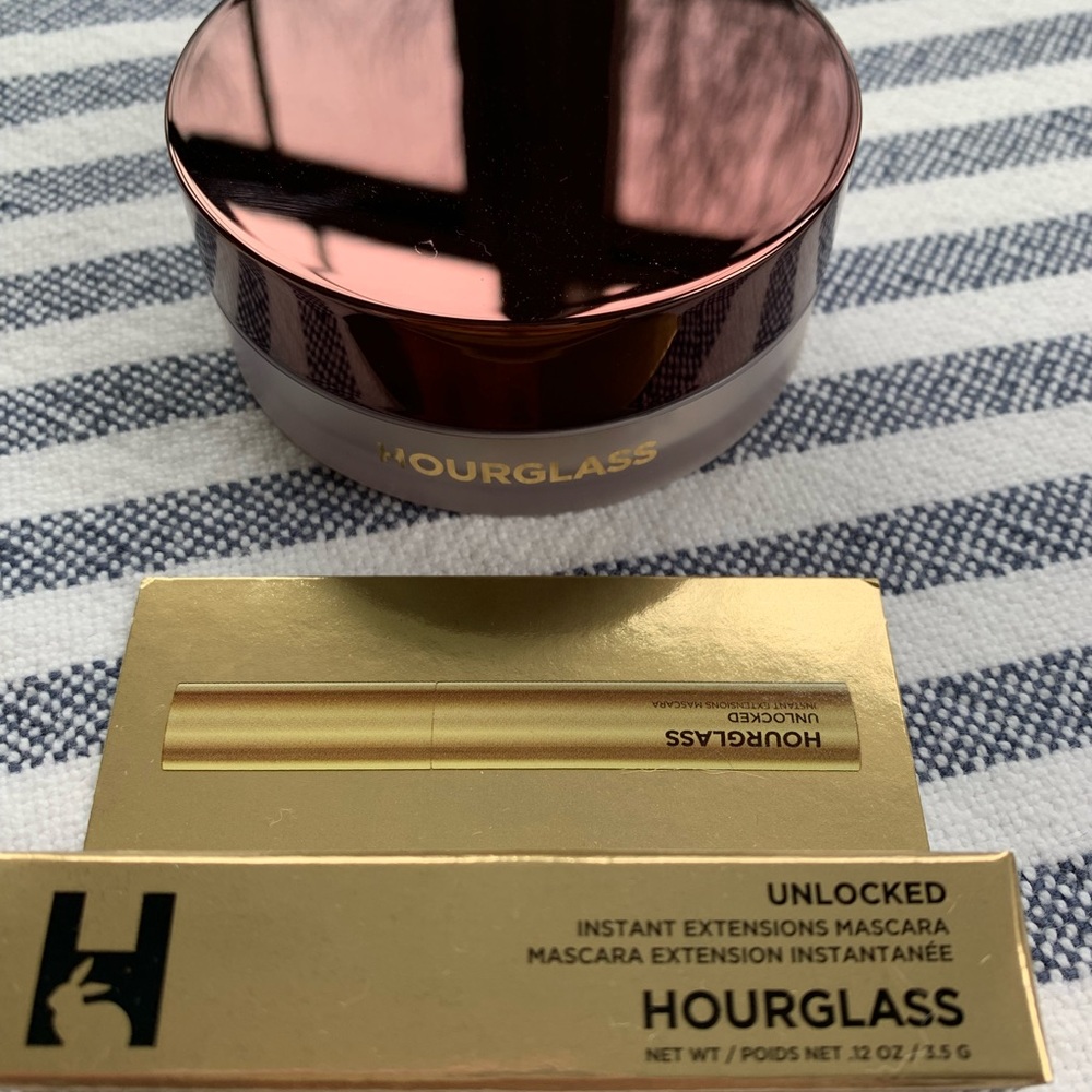 Full Size Hourglass Translucent Setting Powder + Mini Hourglass Mascara